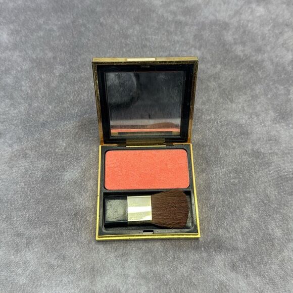 YSL Vintage Blushing Powder Makeup Gold Compact 0.2oz - Picture 2 of 5